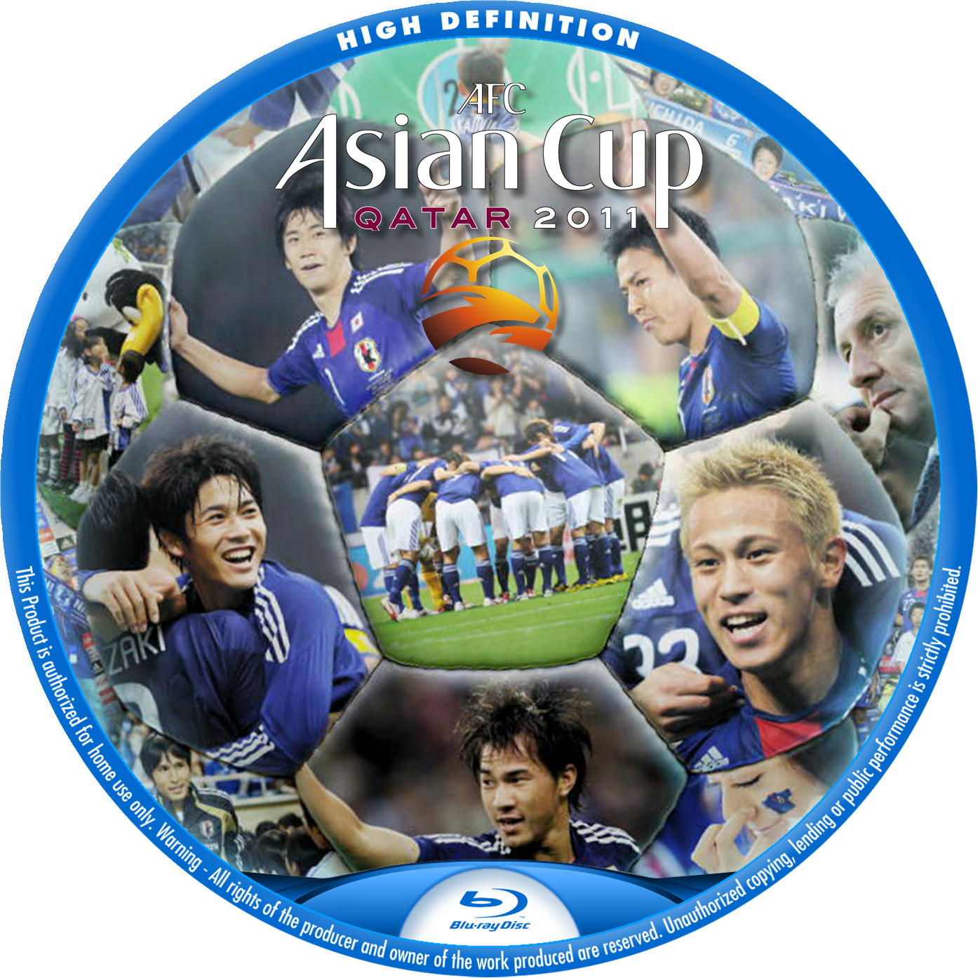 アジアカップ2011 Blu-rayラベル