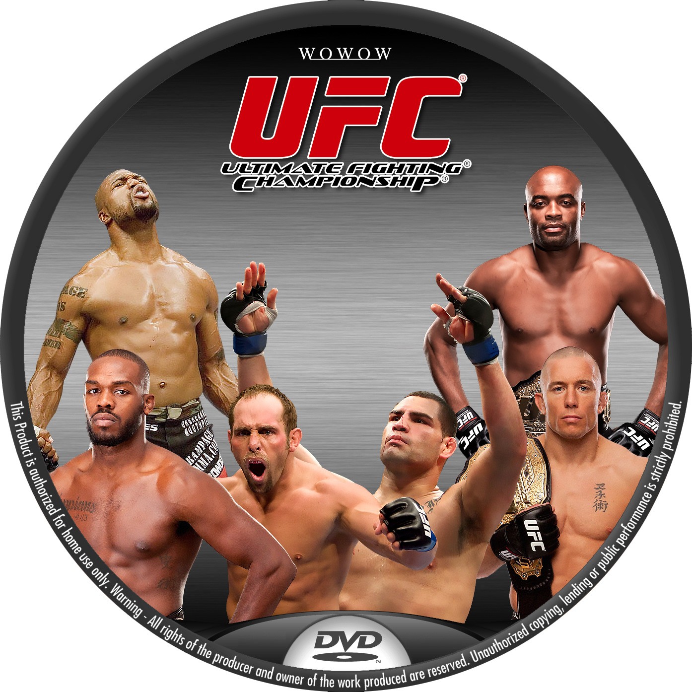 UFC DVDラベル WOWOW